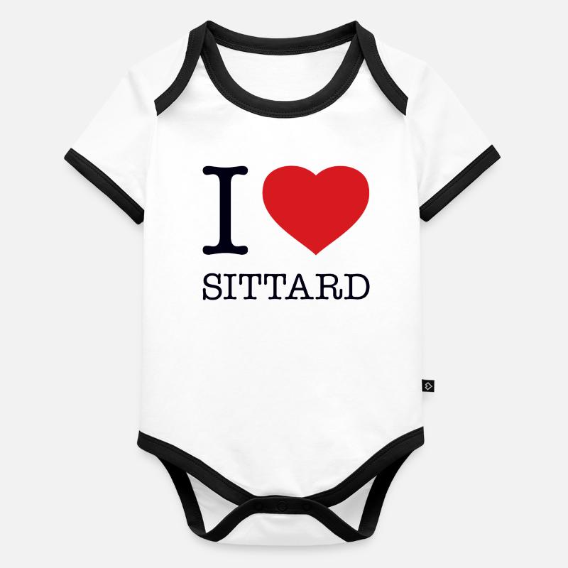 I love Sittard Organic Baby Contrasting Bodysuit
