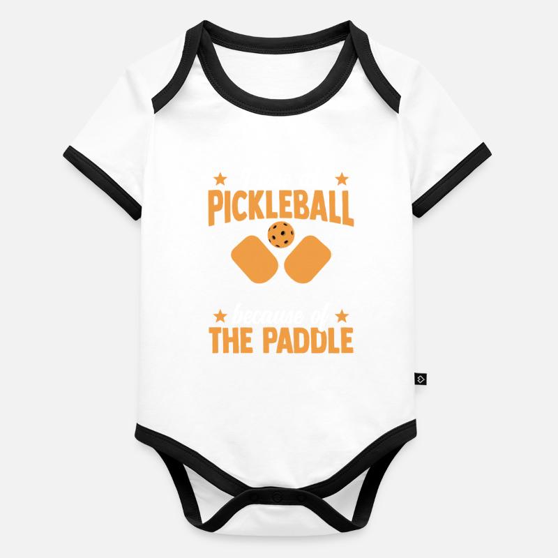 Pickleball Perdre Excuses Raquette de Paddleball Body Bébé bio contrasté manches courtes
