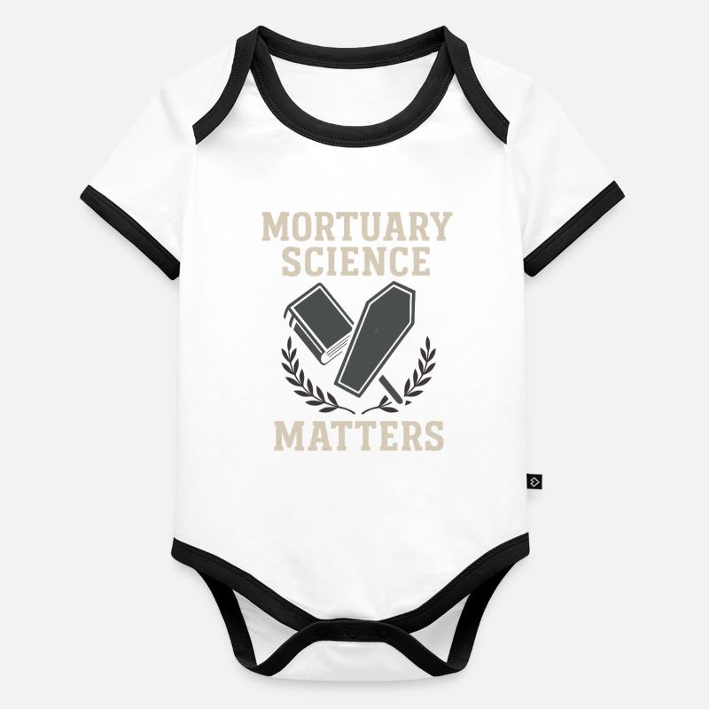 Corpse Science Dark Humor Death Positive Organic Baby Contrasting Bodysuit