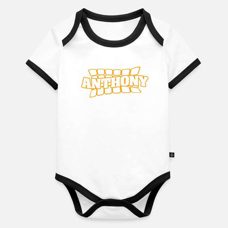 Antoine Body Bébé bio contrasté manches courtes