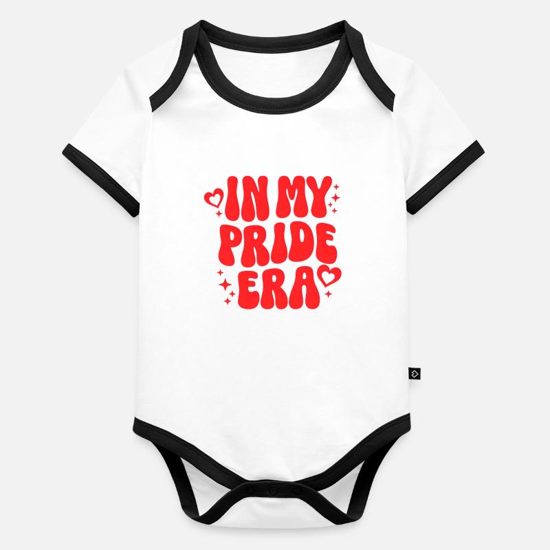 Pride Gift LGBTQ Organic Baby Contrasting Bodysuit