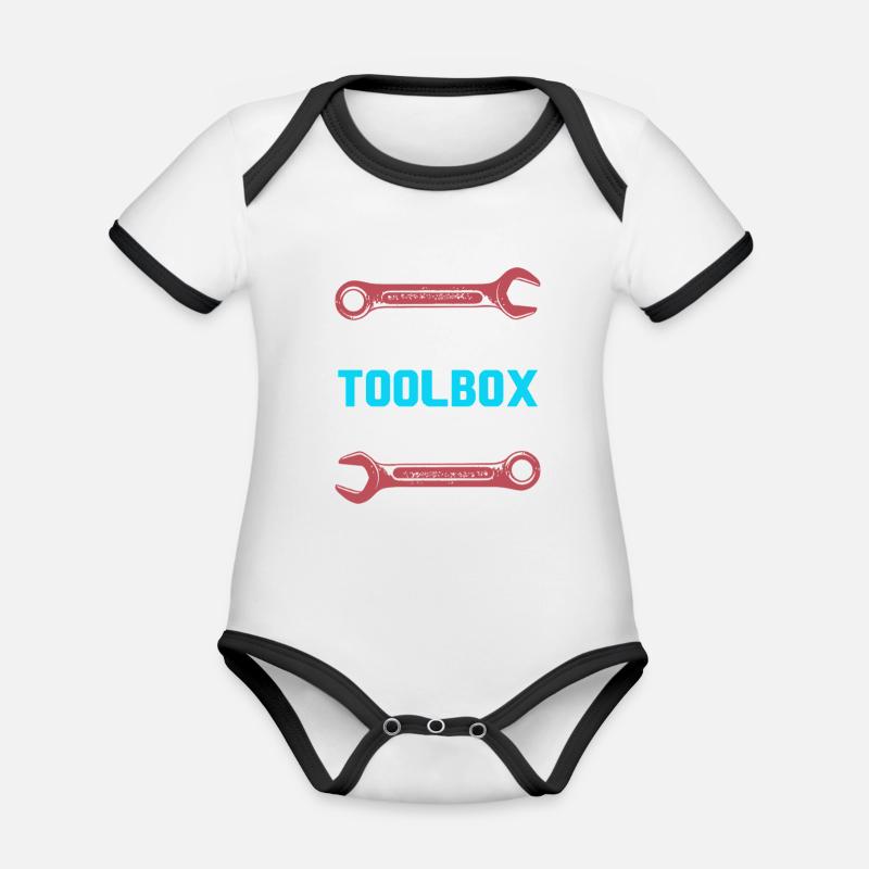 Mechanical Engineering Mechanical Engineer - Organic Baby Contrasting Bodysuit - white/black