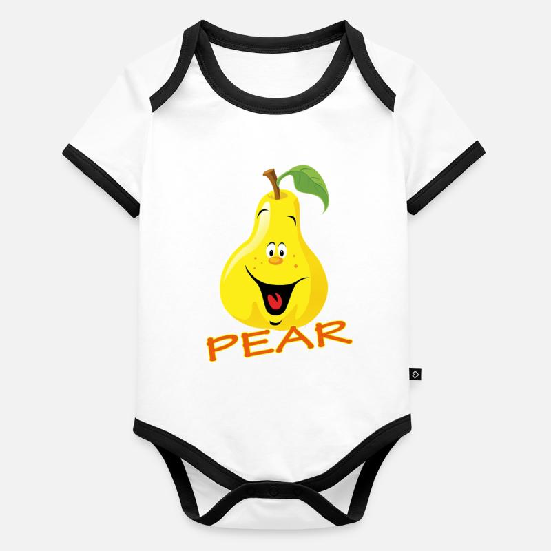 PEAR Organic Baby Contrasting Bodysuit
