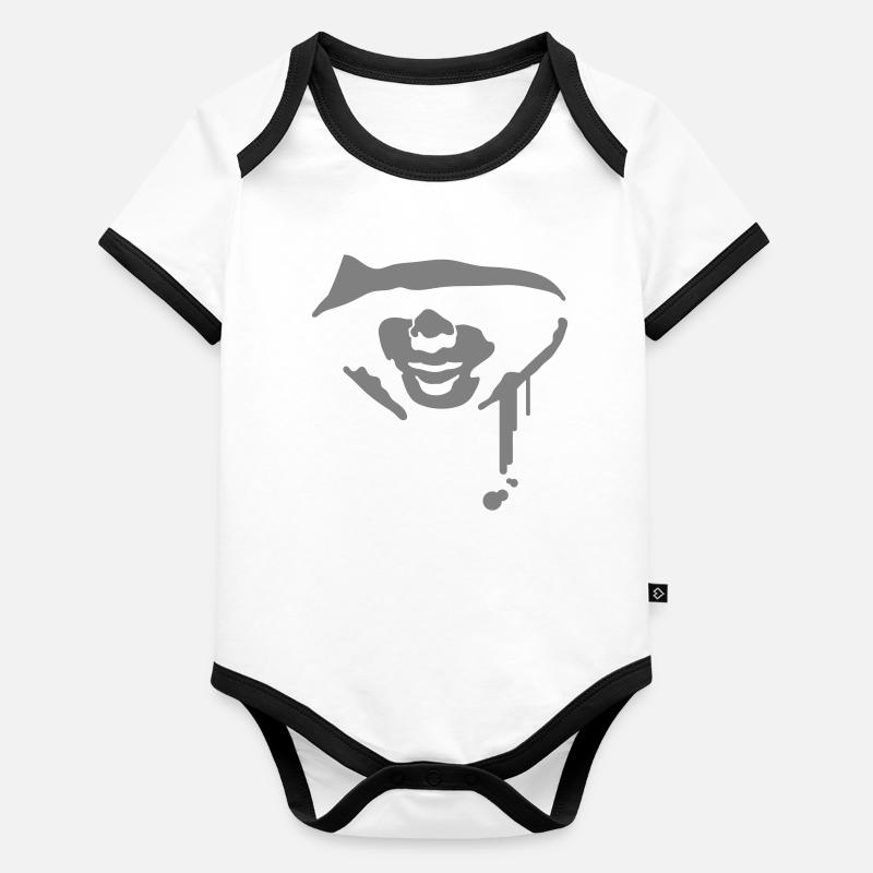 Capot Body Bébé bio contrasté manches courtes