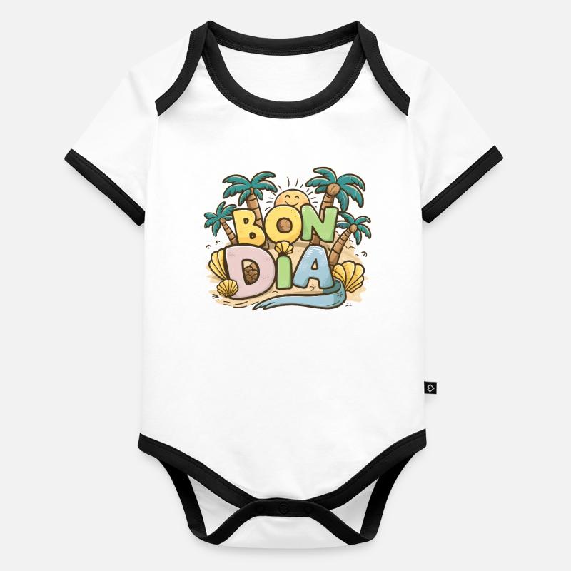 Gift Souvenir Bon Dia Cultural Expression Cata Organic Baby Contrasting Bodysuit