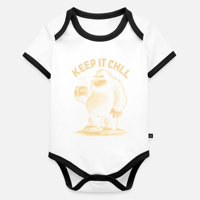 Restez détendu Body Bébé bio contrasté manches courtes
