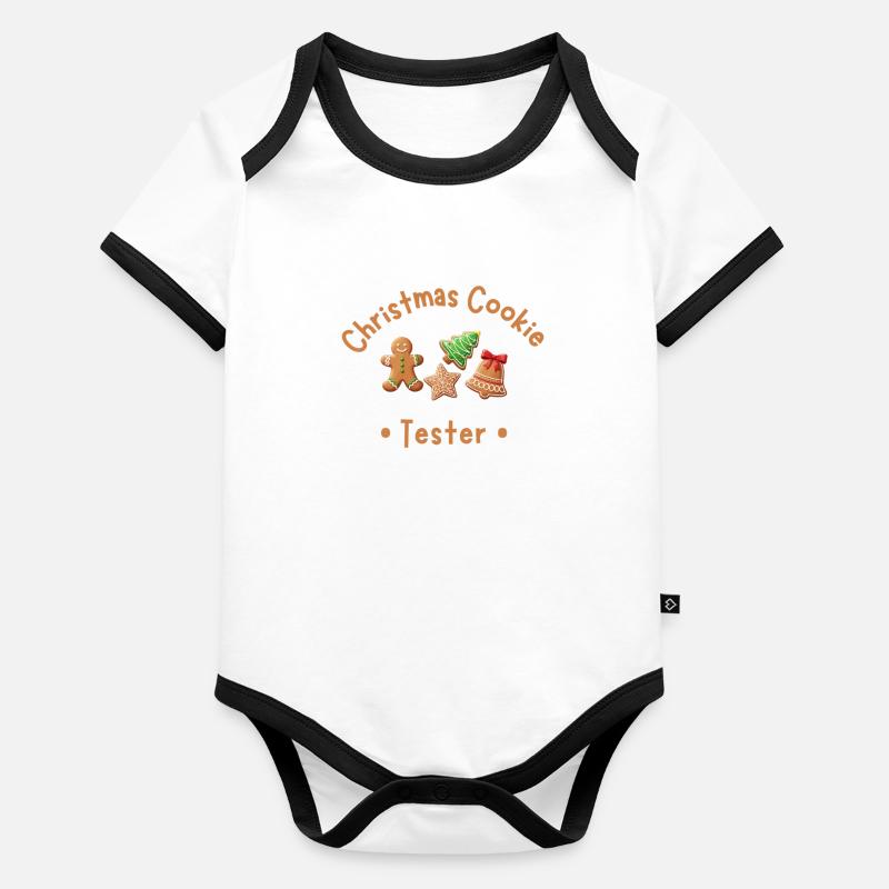Cookie Tester Baby Bio-Kurzarm-Kontrastbody