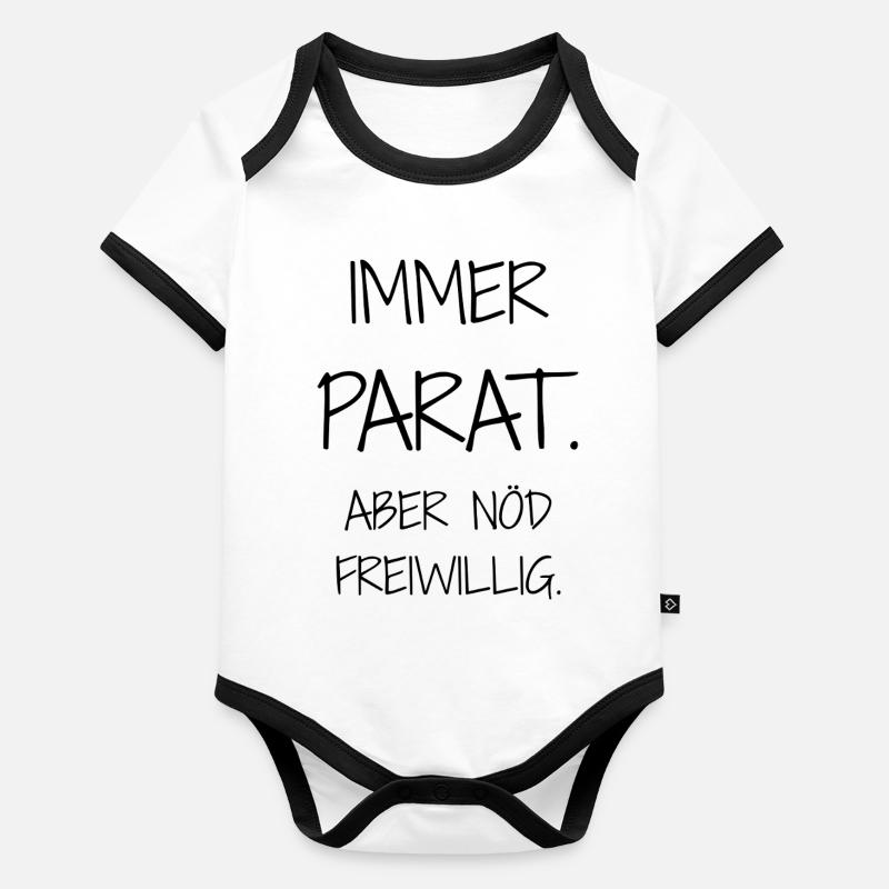 Statement design – irony meets everyday life Organic Baby Contrasting Bodysuit