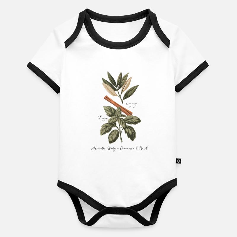 Cinnamon & Basil Organic Baby Contrasting Bodysuit