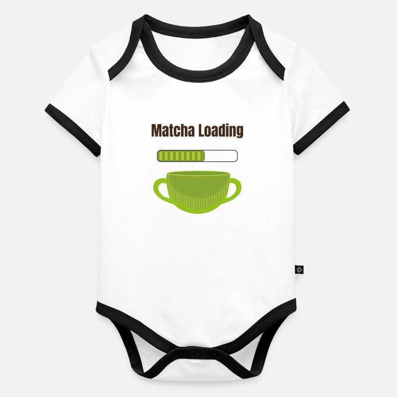 Chargement du matcha Body Bébé bio contrasté manches courtes