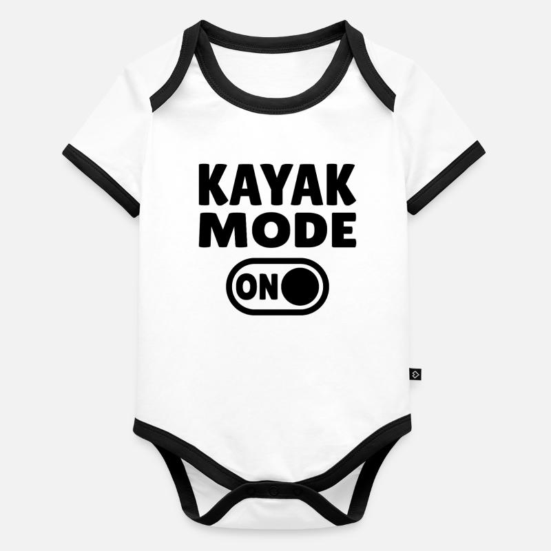 Mode kayak activé Body Bébé bio contrasté manches courtes