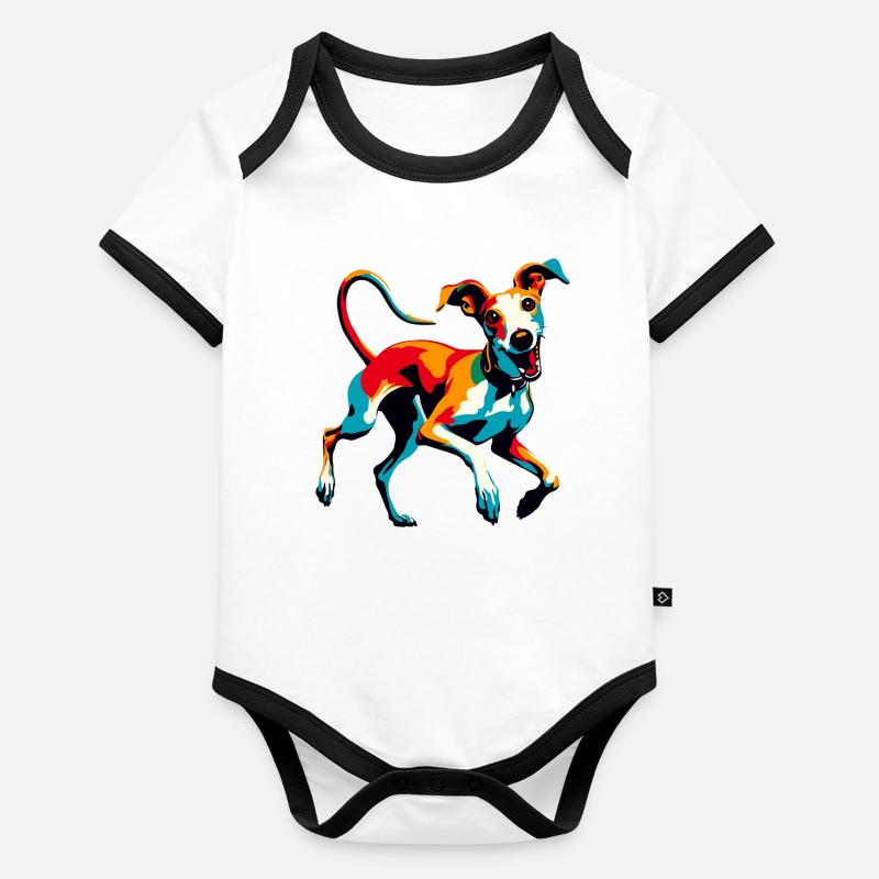 Silly Galgo Nr6 Organic Baby Contrasting Bodysuit