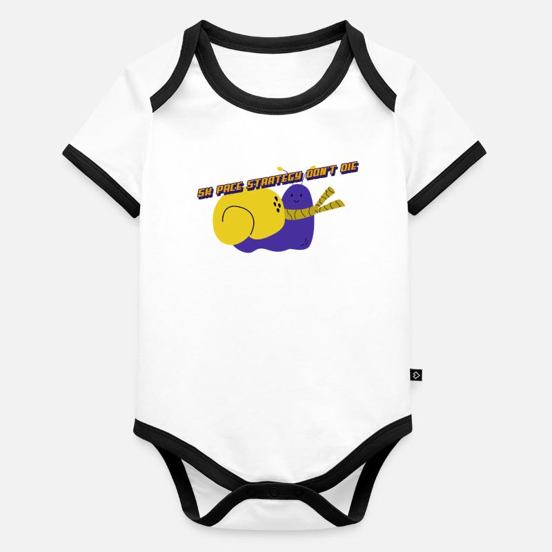 5K Pace Straregy Don't Die Baby Bio-Kurzarm-Kontrastbody