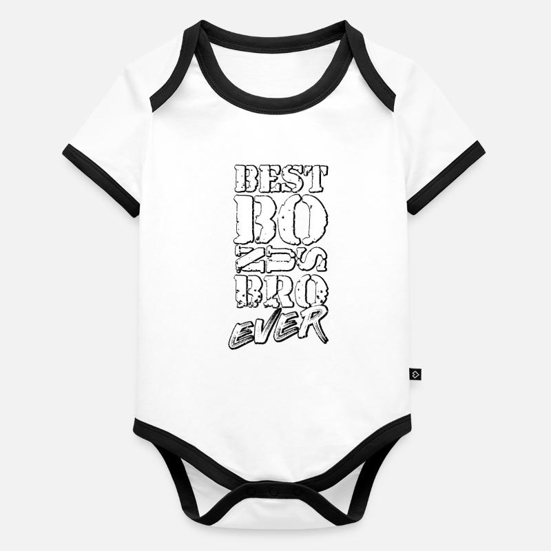 Frangin Body Bébé bio contrasté manches courtes