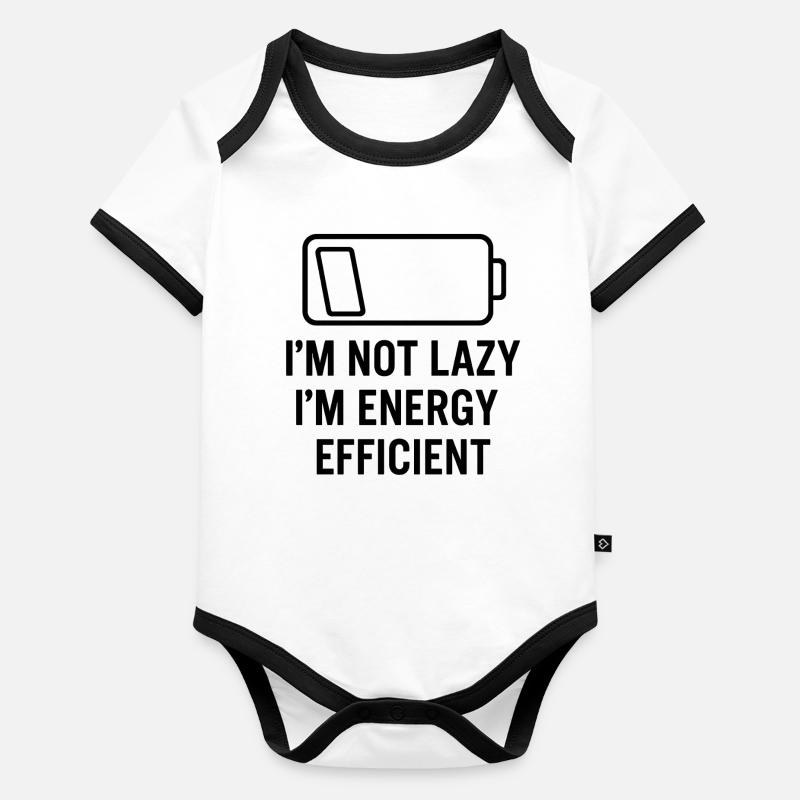 Energy-efficient, not lazy Organic Baby Contrasting Bodysuit