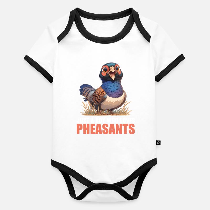 Pheasants Pheasant Organic Baby Contrasting Bodysuit
