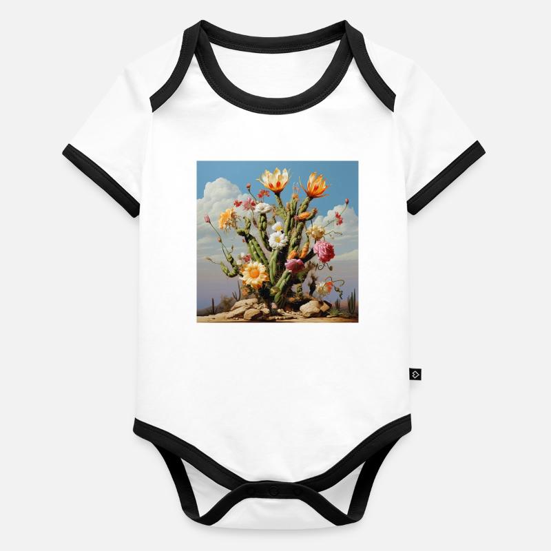 Cactus Blossom Color Dream Organic Baby Contrasting Bodysuit
