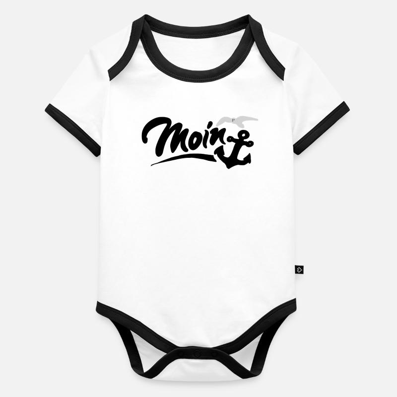 Hello Organic Baby Contrasting Bodysuit