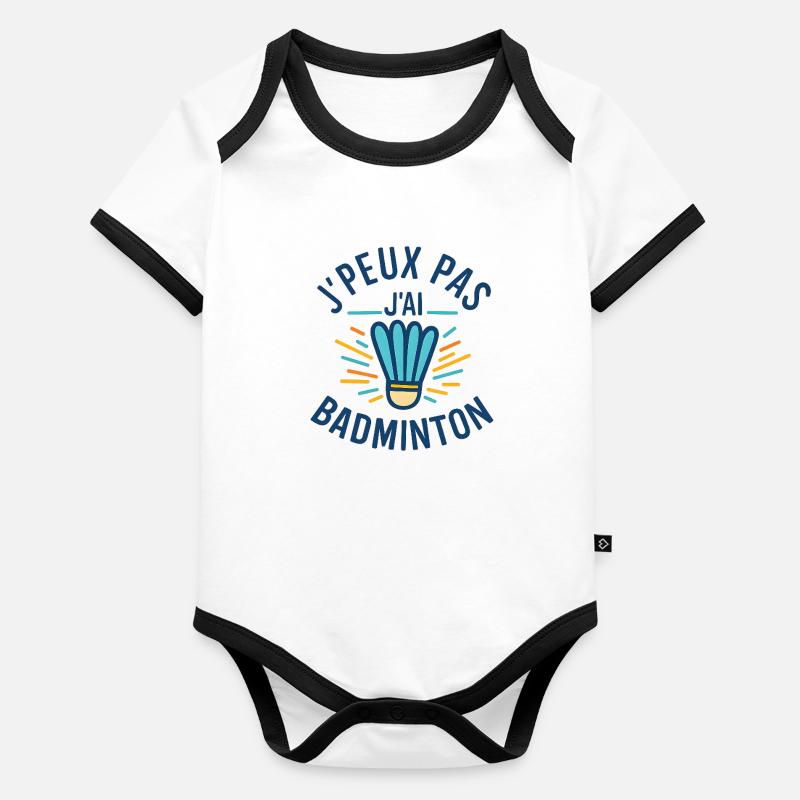 I can't I have Badminton Organic Baby Contrasting Bodysuit