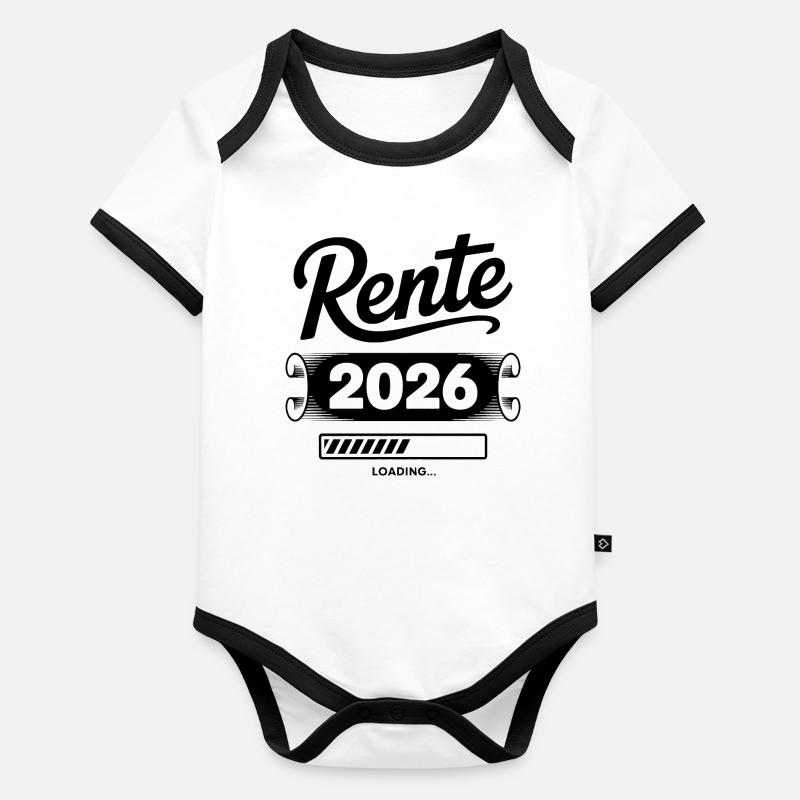 Pension 2026 Countdown Organic Baby Contrasting Bodysuit