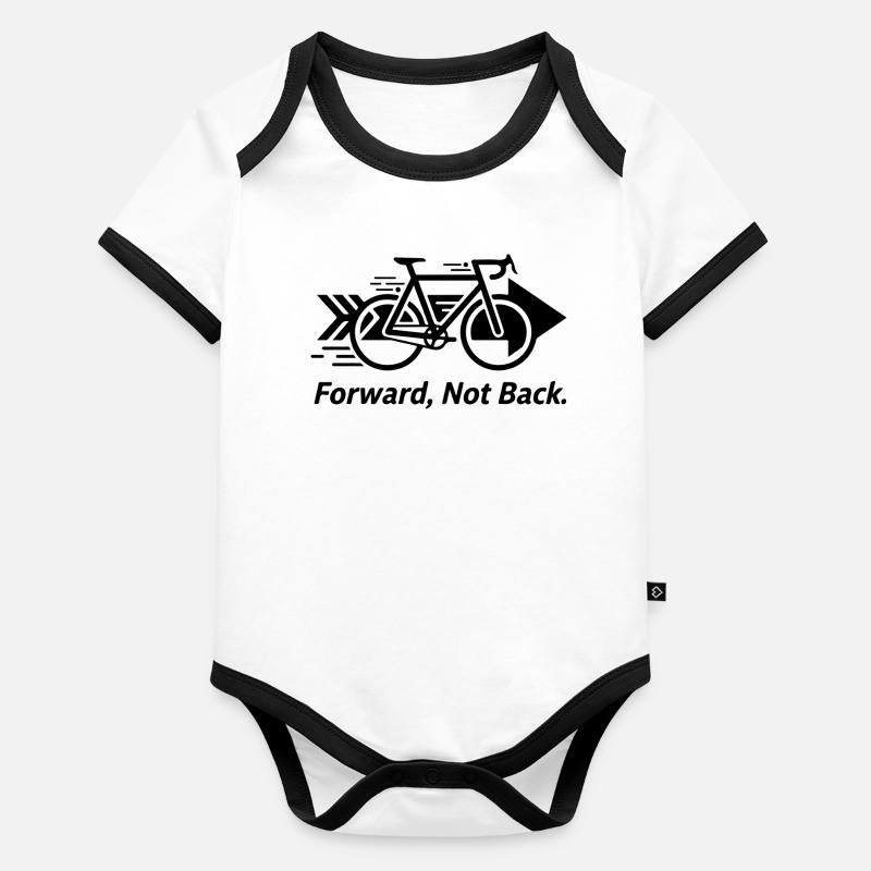 Motif de silhouette Midnight Noir Body Bébé bio contrasté manches courtes
