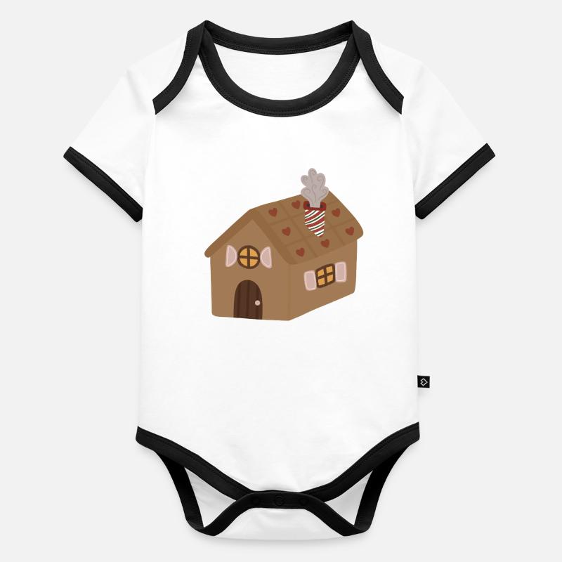 Ginger Heart Cottage Organic Baby Contrasting Bodysuit