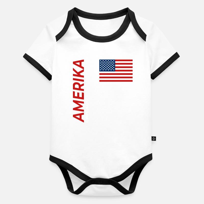 Chicago Organic Baby Contrasting Bodysuit