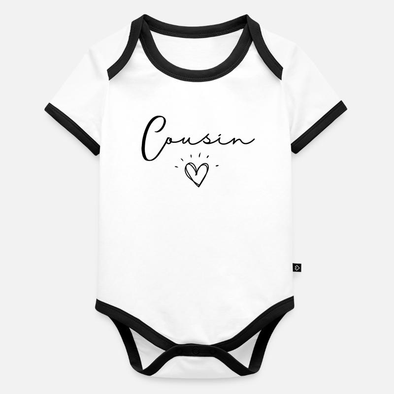 cousin Body Bébé bio contrasté manches courtes