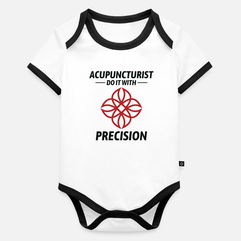 Acupuncteurs Faites-le avec Precision Professional Body Bébé bio contrasté manches courtes