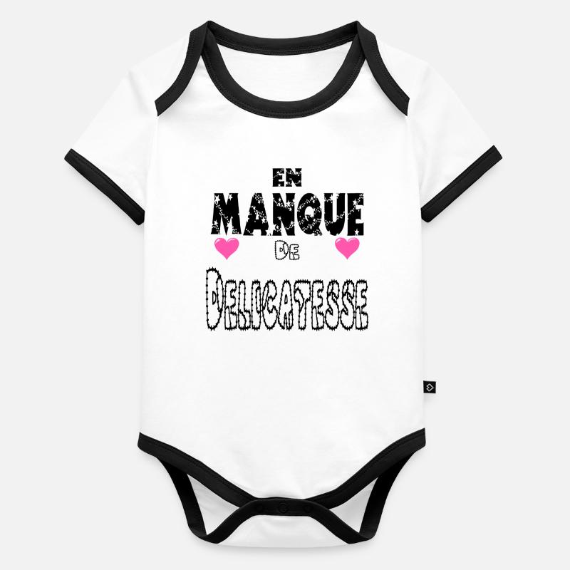 Lacking Delicacy Organic Baby Contrasting Bodysuit