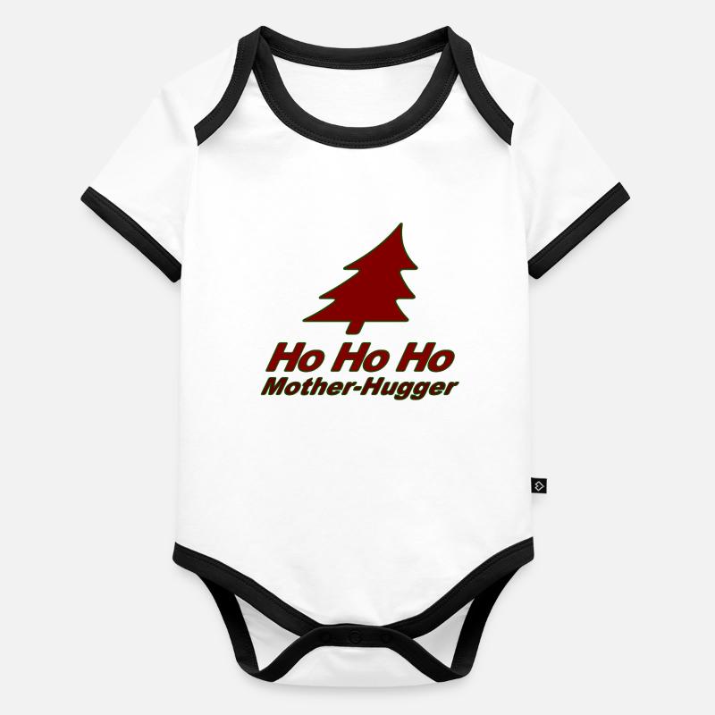 C’est Noël encore, espèce de Câline de Mère ! Body Bébé bio contrasté manches courtes