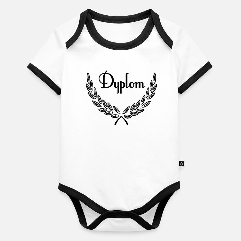 dyplom Baby Bio-Kurzarm-Kontrastbody