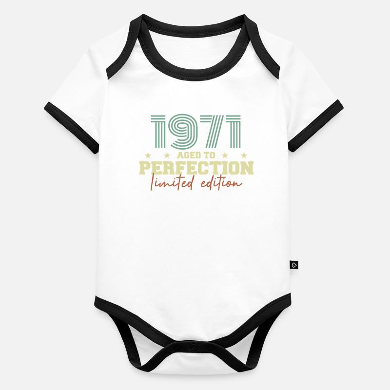 1971 Baby Bio-Kurzarm-Kontrastbody