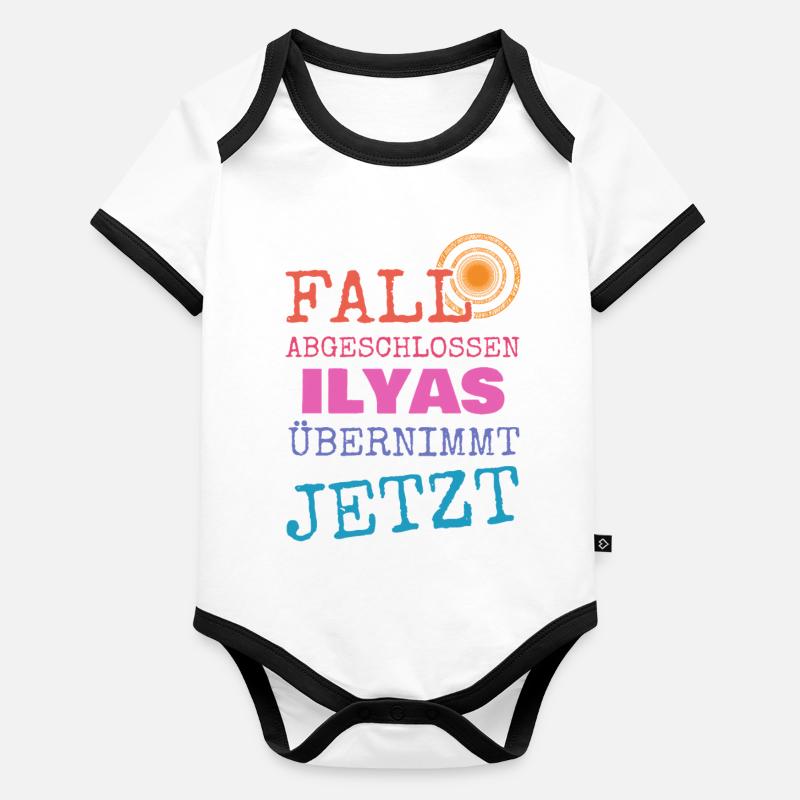 Ilyas as a given name Organic Baby Contrasting Bodysuit