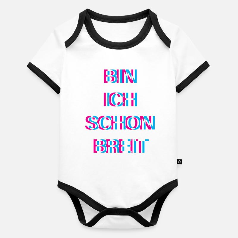 Hardtekk Tekk Organic Baby Contrasting Bodysuit