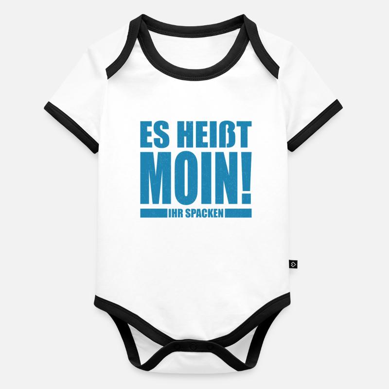 Ça s’appelle Moin, ihr Spacken Body Bébé bio contrasté manches courtes
