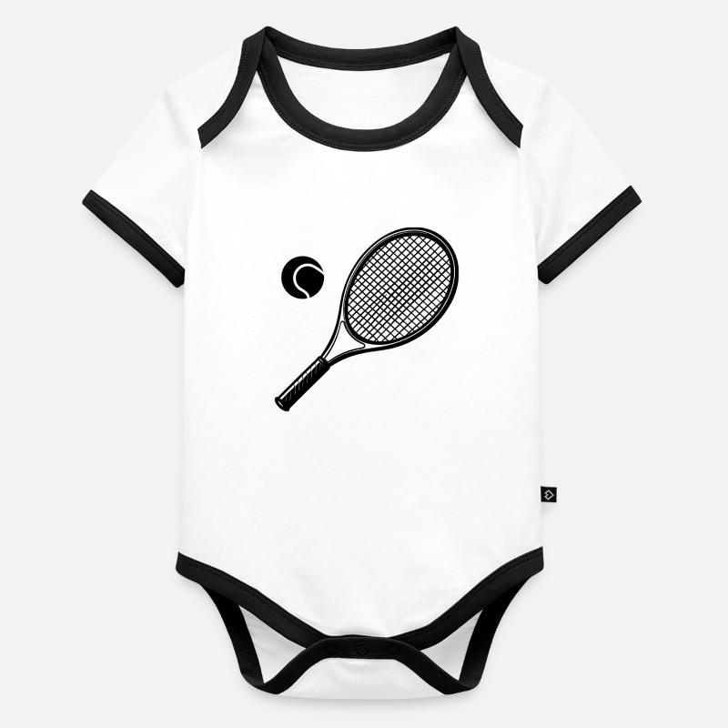 Raquette de tennis Body Bébé bio contrasté manches courtes