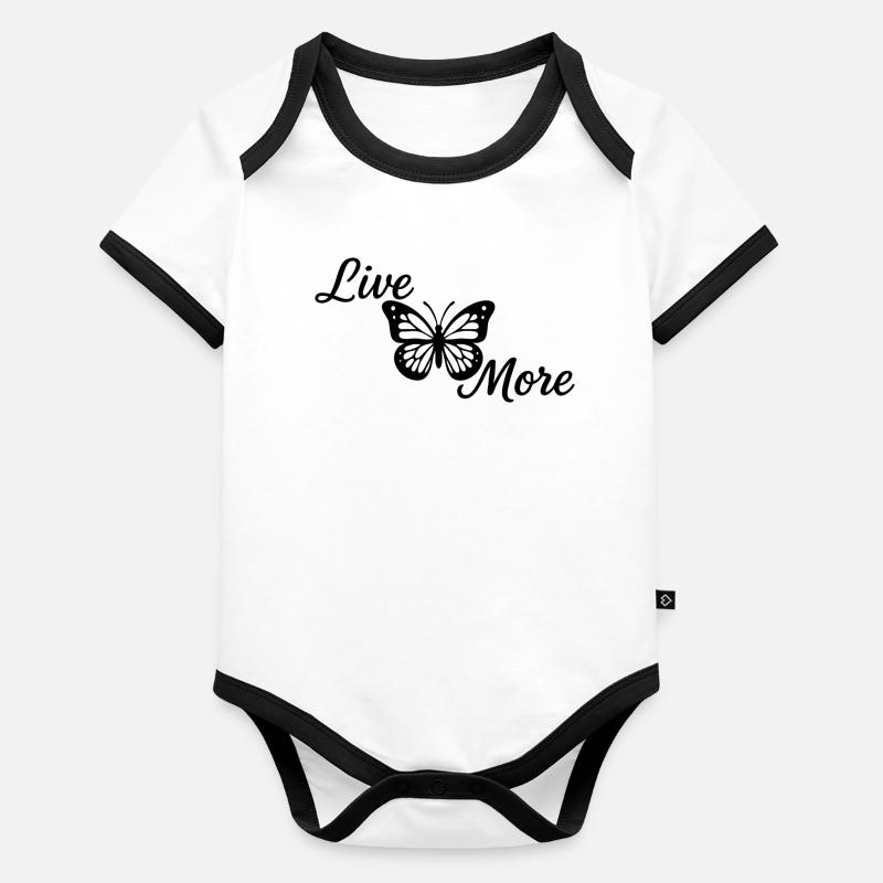Vivre plus Body Bébé bio contrasté manches courtes