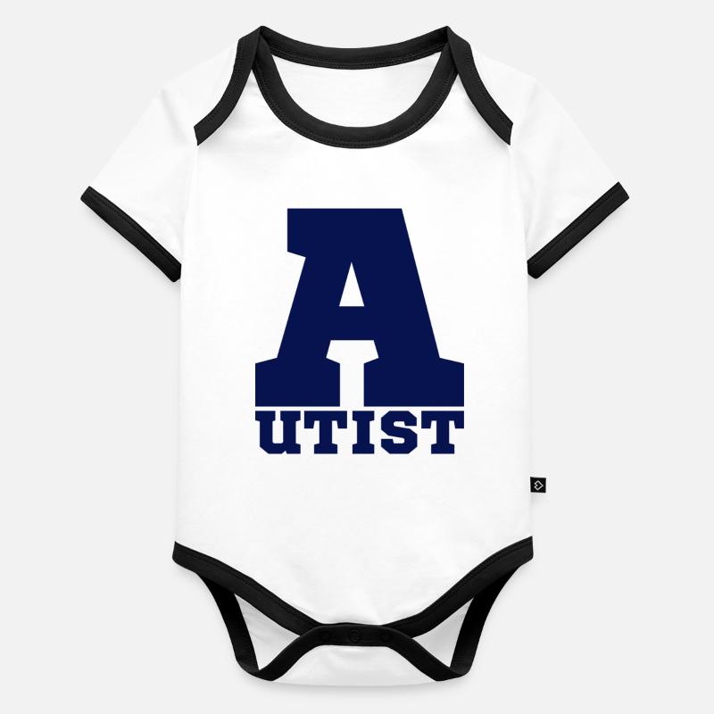 autistic Organic Baby Contrasting Bodysuit