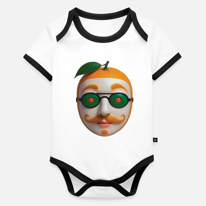 MECHANICAL BINCHE - Belgium Organic Baby Contrasting Bodysuit