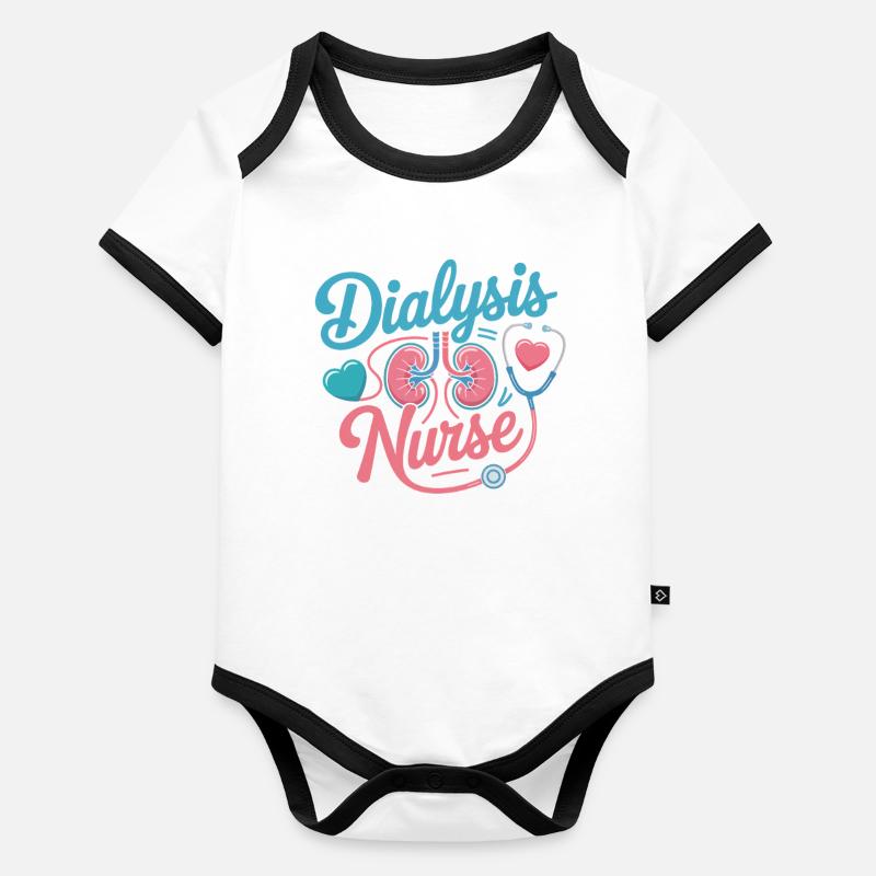 Motivation de l’infirmière en dialyse - Soins rénaux Body Bébé bio contrasté manches courtes
