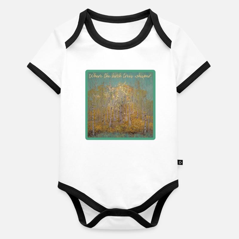 Wo die Birken flüstern Baby Bio-Kurzarm-Kontrastbody
