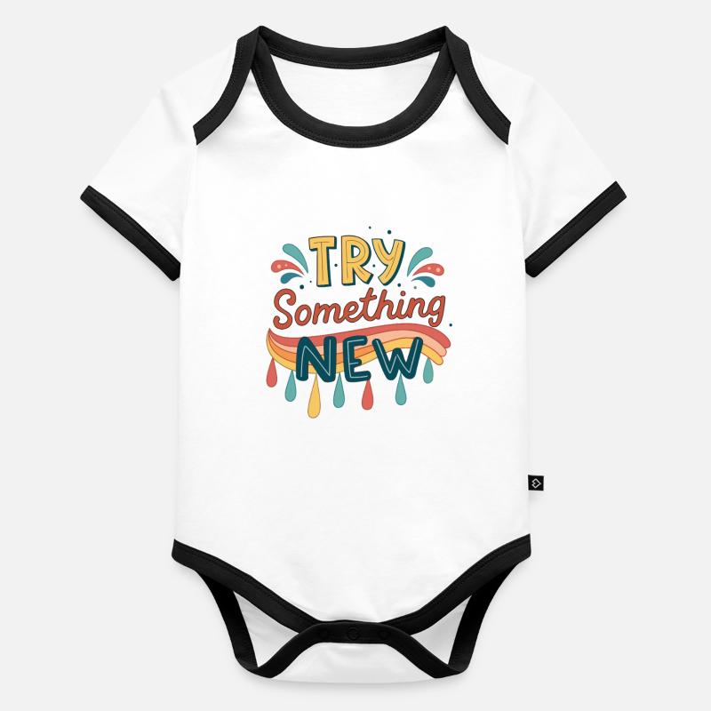 Probier etwas Neues aus Baby Bio-Kurzarm-Kontrastbody