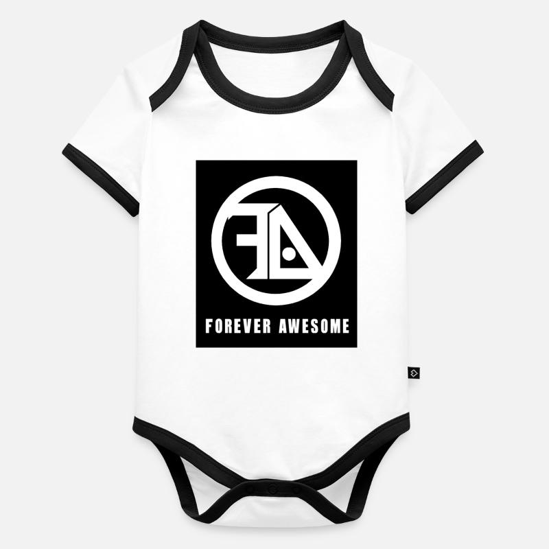 Noir et blanc toujours génial Body Bébé bio contrasté manches courtes