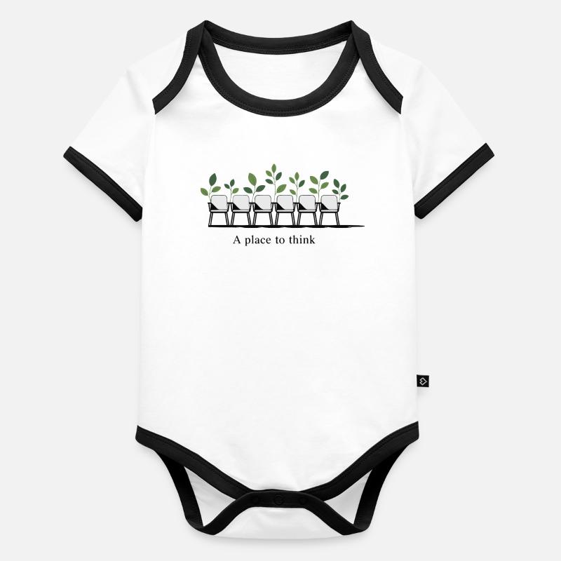 Chaises Verdant Thinkspace Body Bébé bio contrasté manches courtes