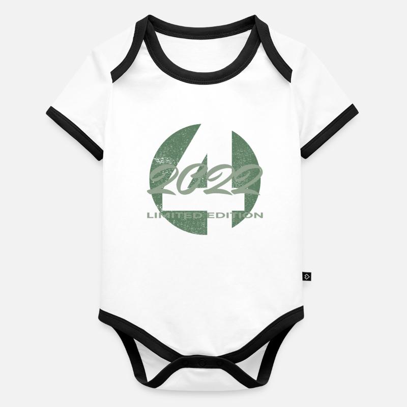 4. Geburtstag 2022 Jungen und Mädchen Geschenk Baby Bio-Kurzarm-Kontrastbody
