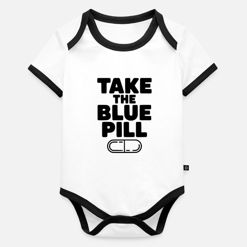 Take the Blue Pill Organic Baby Contrasting Bodysuit