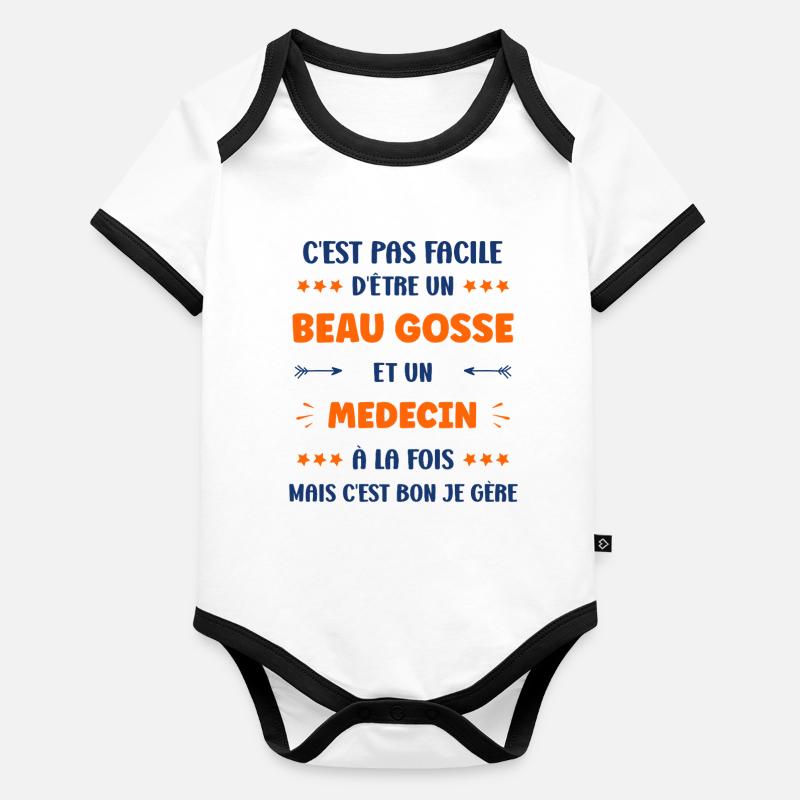 doctor Organic Baby Contrasting Bodysuit