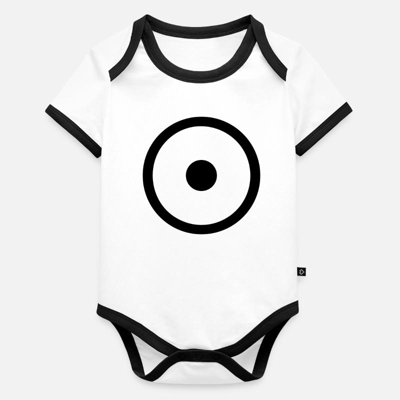 Tout est Un Body Bébé bio contrasté manches courtes