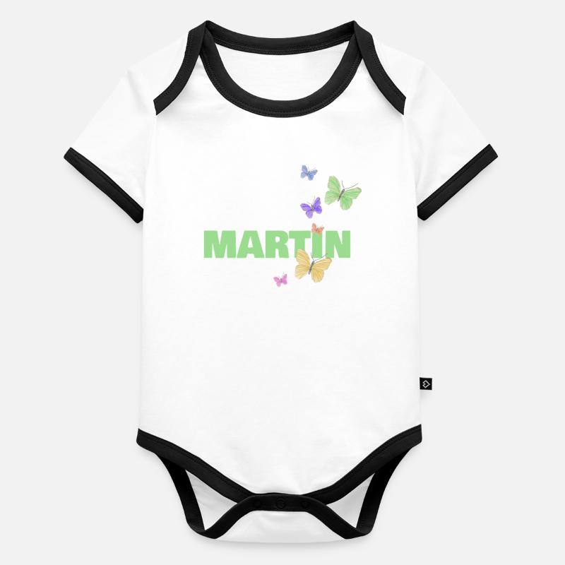 Martin as Martin Organic Baby Contrasting Bodysuit